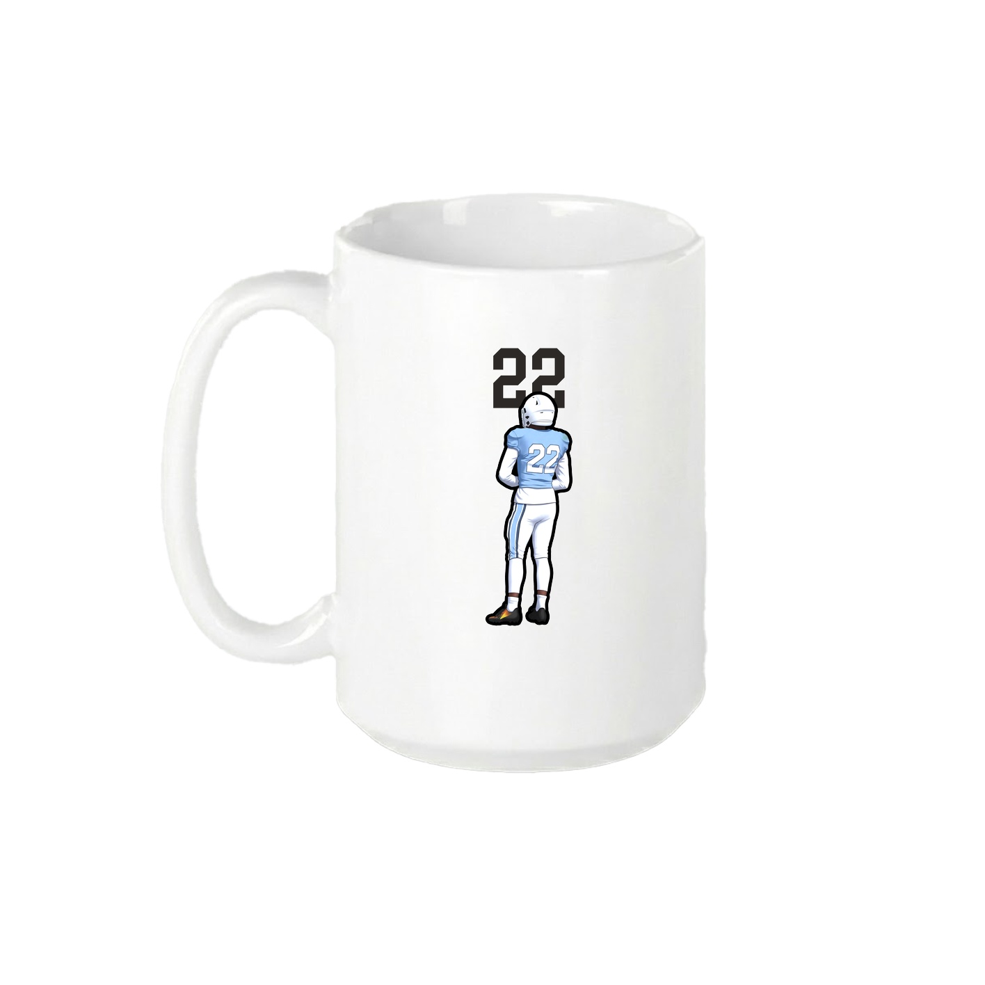 15oz Coffee Mug — Number Top in White