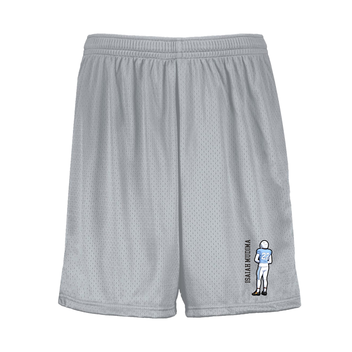 Shorts — Name Vertical in Silver