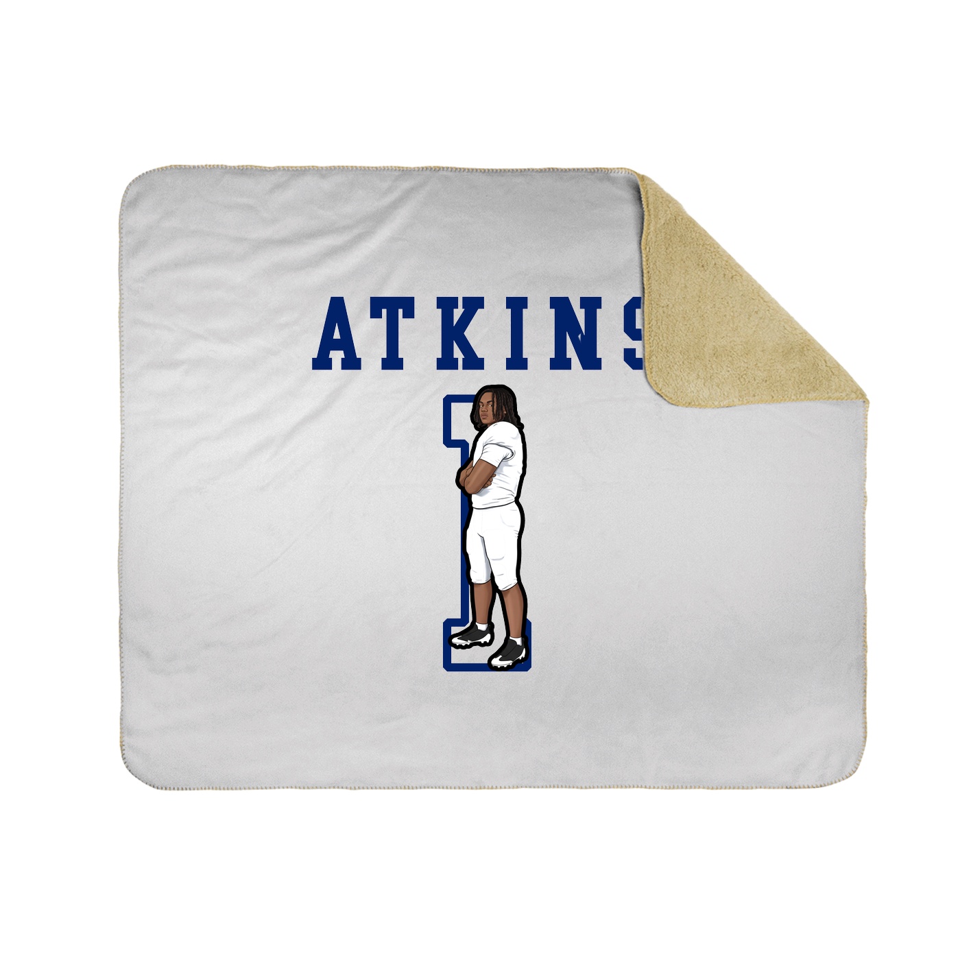 Throw Blanket — Shirsey in White