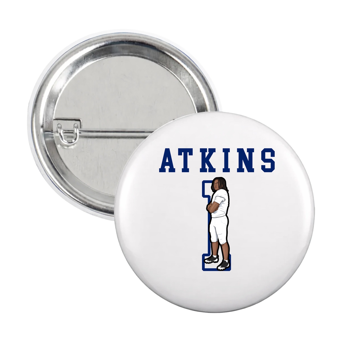 Game Day Button — Shirsey in White