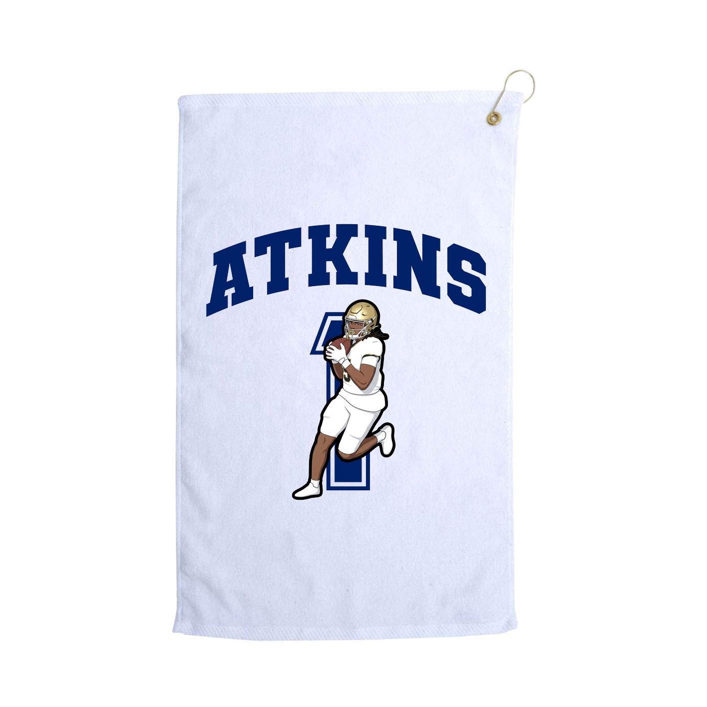 Golf Towel — Number in White