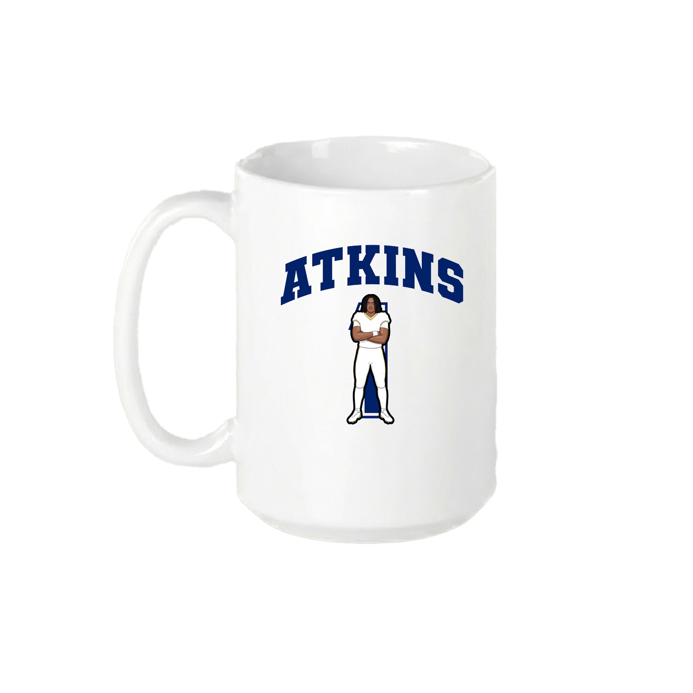 15oz Coffee Mug — Number in White