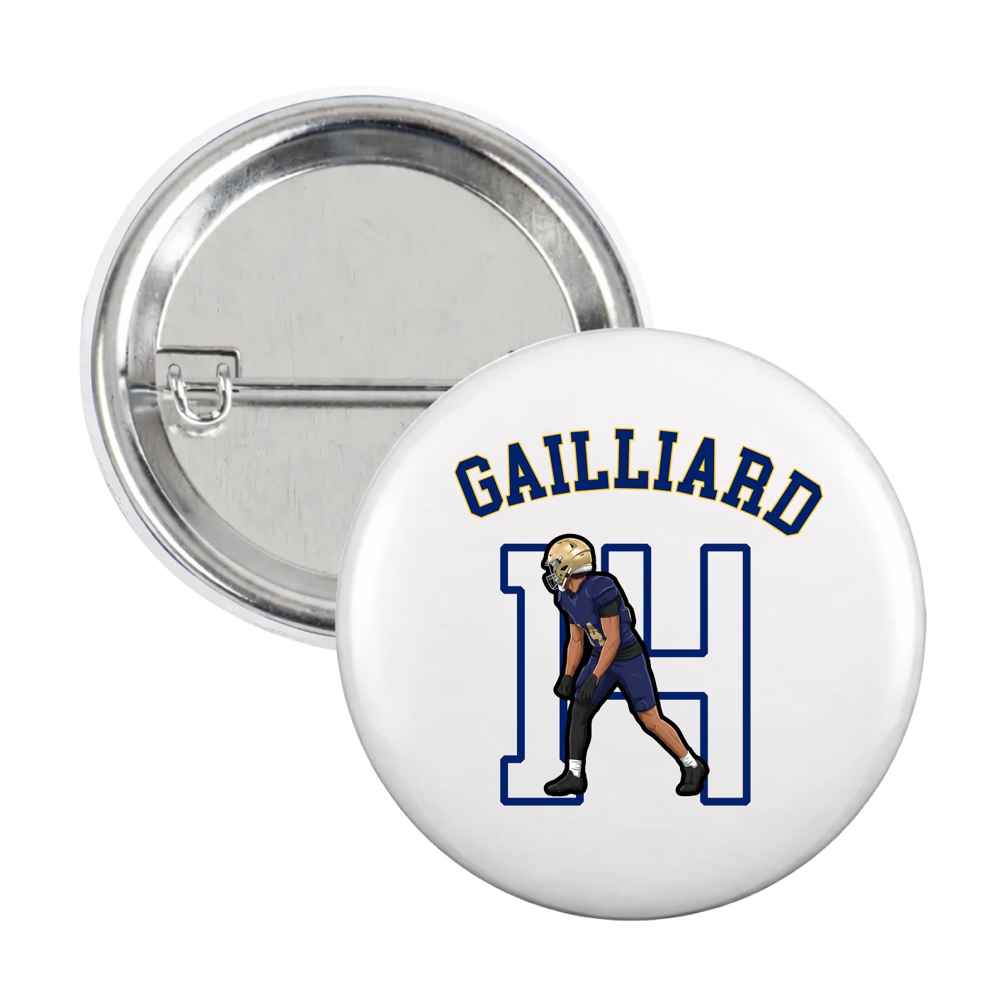 Game Day Button — Shirsey Arch in White