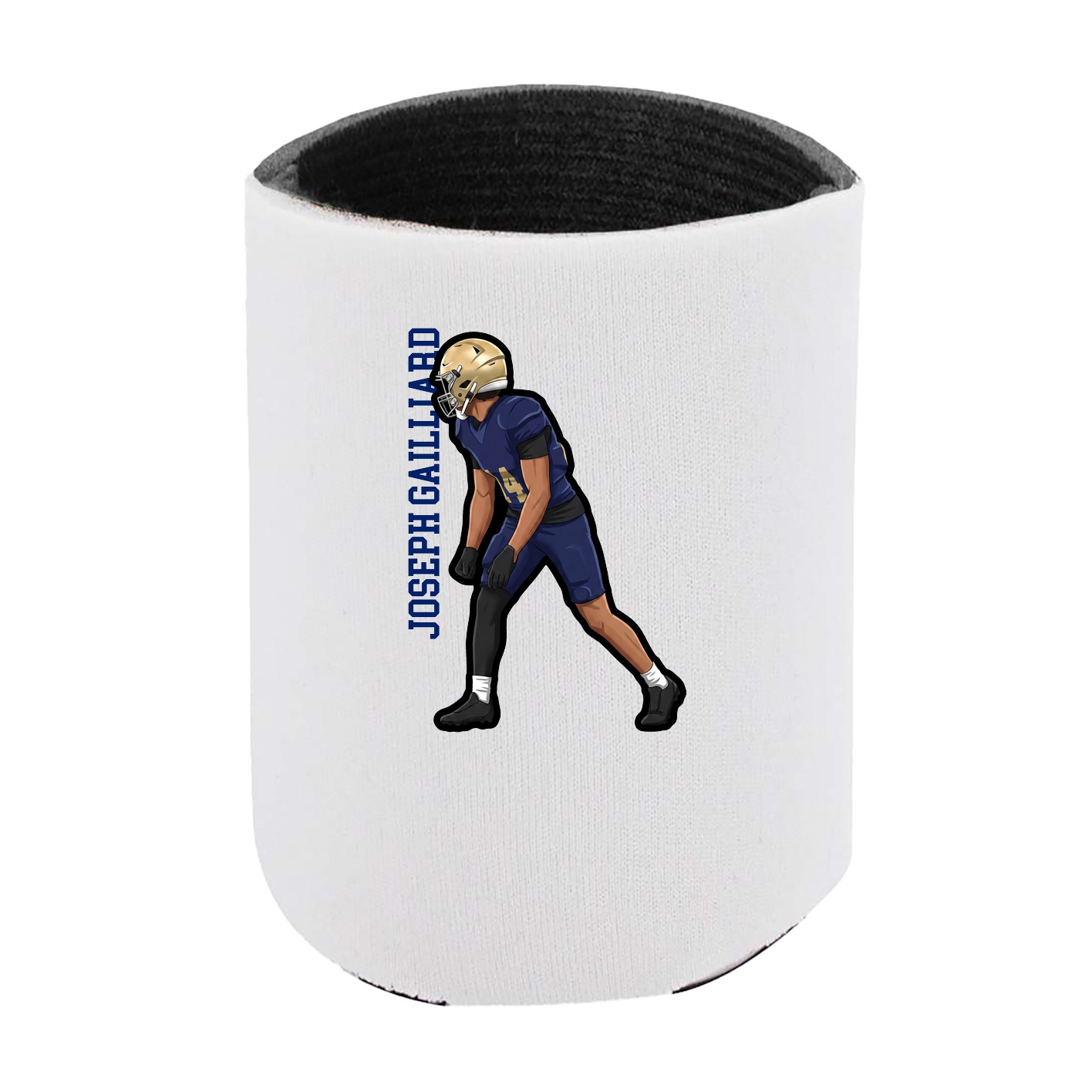 Can Holder — Name Vertical in White