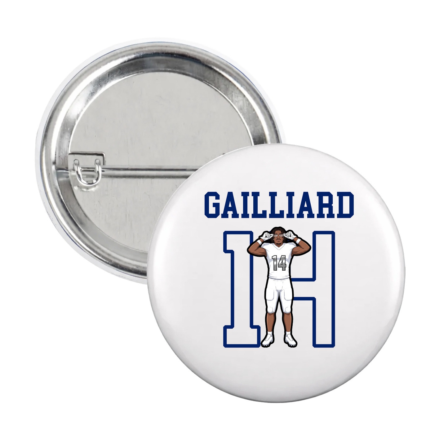 Game Day Button — Shirsey in White