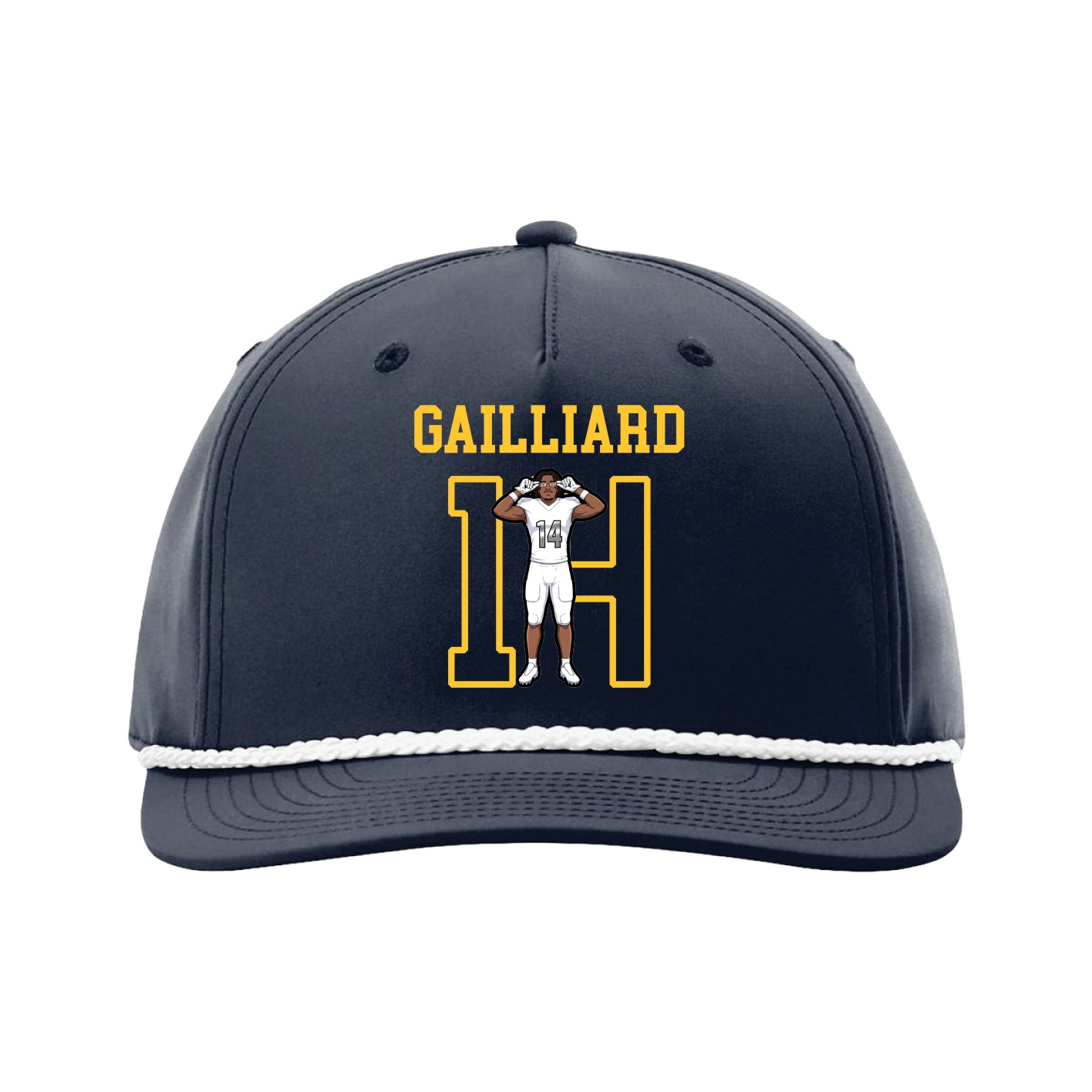 Five-Panel Classic Rope Cap — Shirsey in Navy