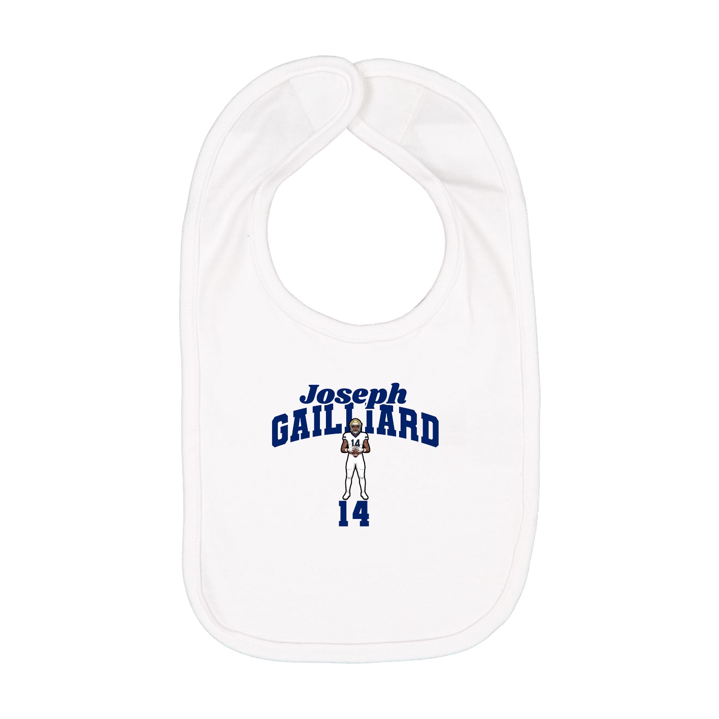 Infant Bib — Signature Arch in White
