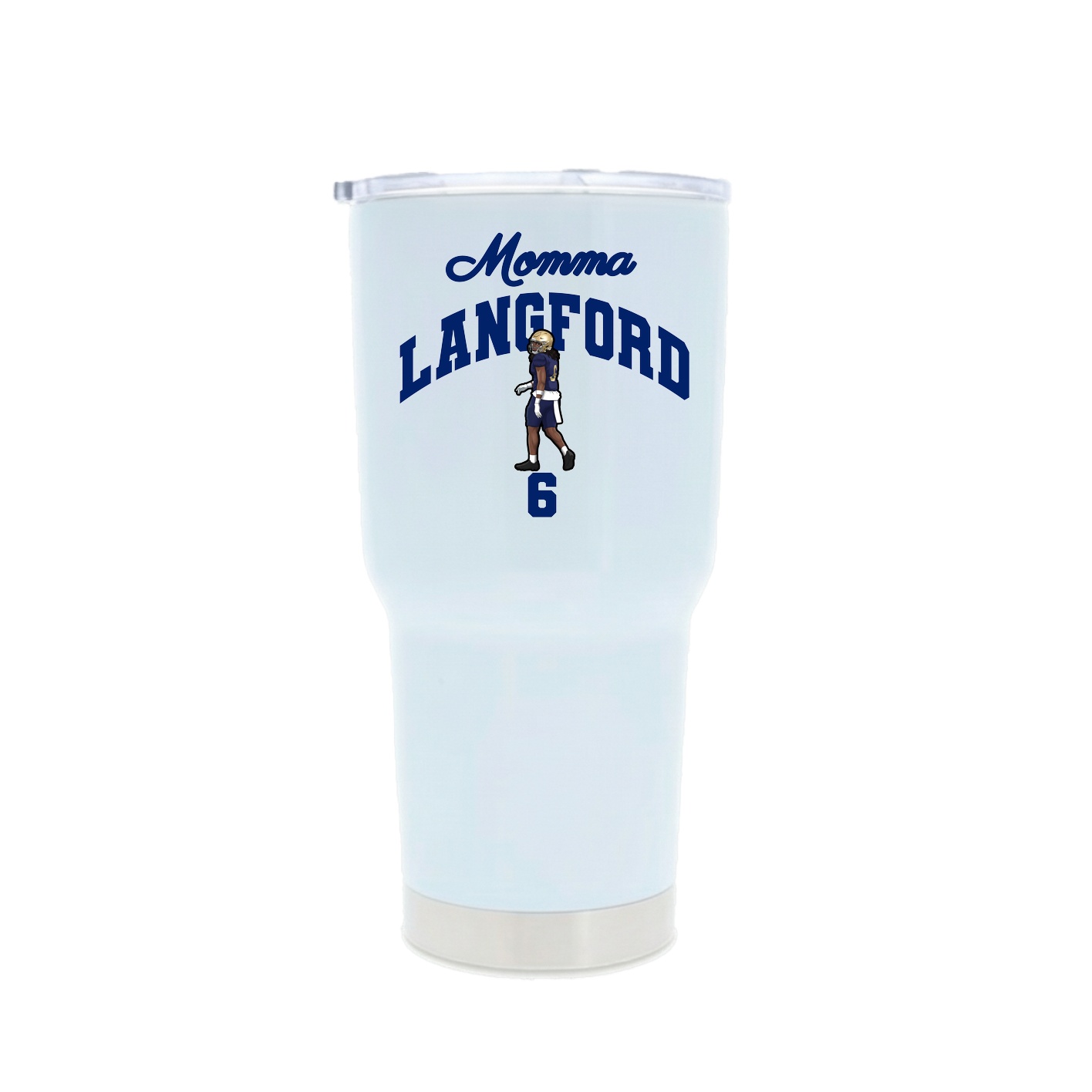 30oz Stainless Steel Tumbler — Mothers Day Arch in White