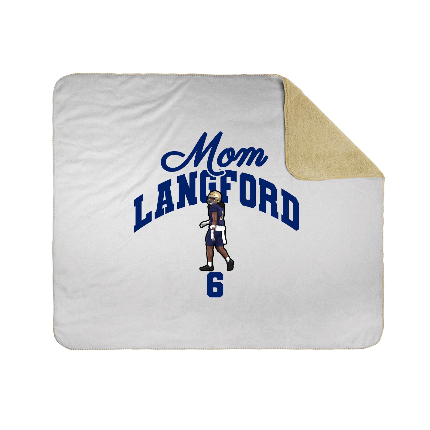 Throw Blanket — Mothers Day Arch in White