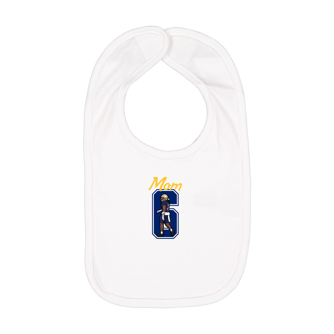 Infant Bib — Mothers Day Shirsey in White