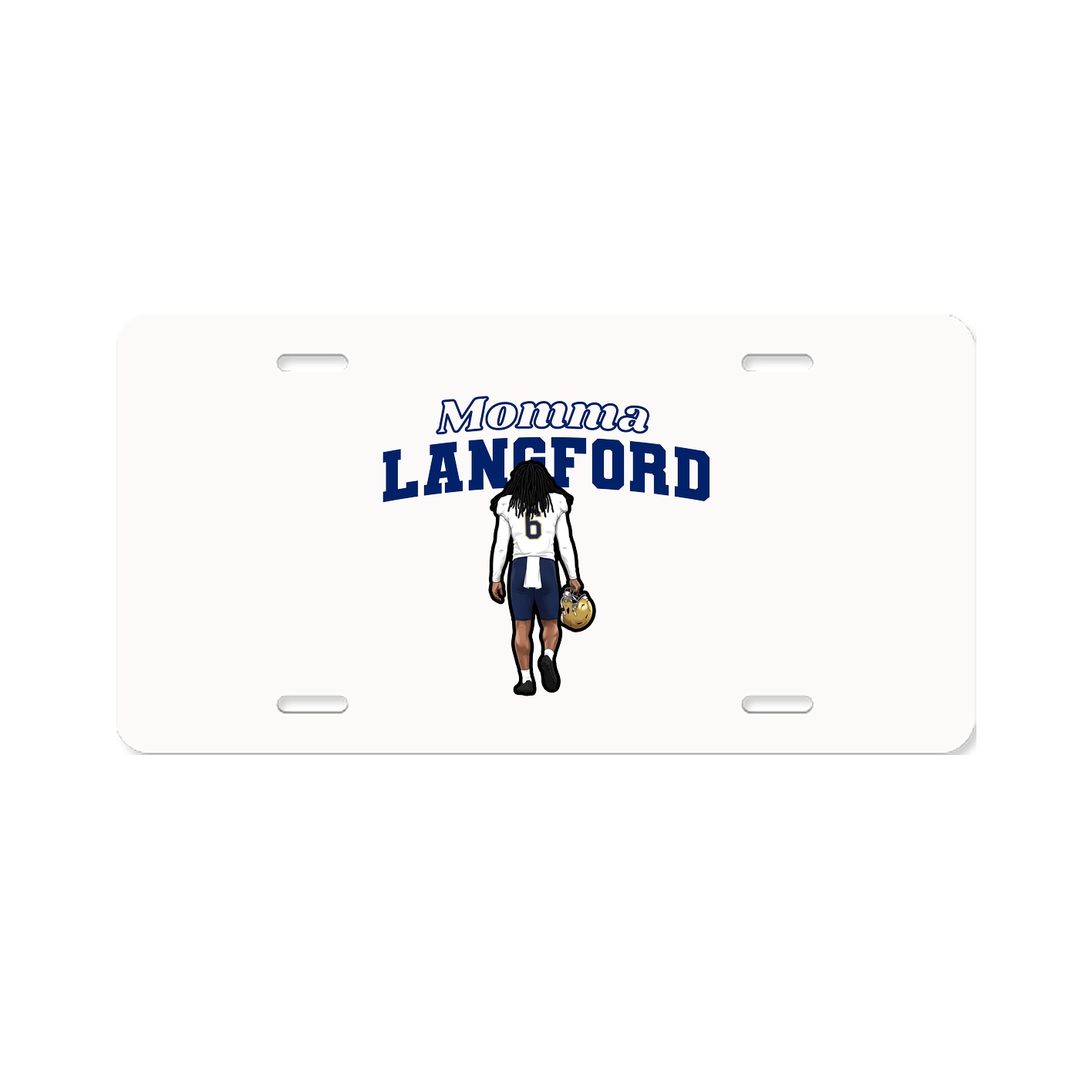License Plate — Mothers Day Block in Classic