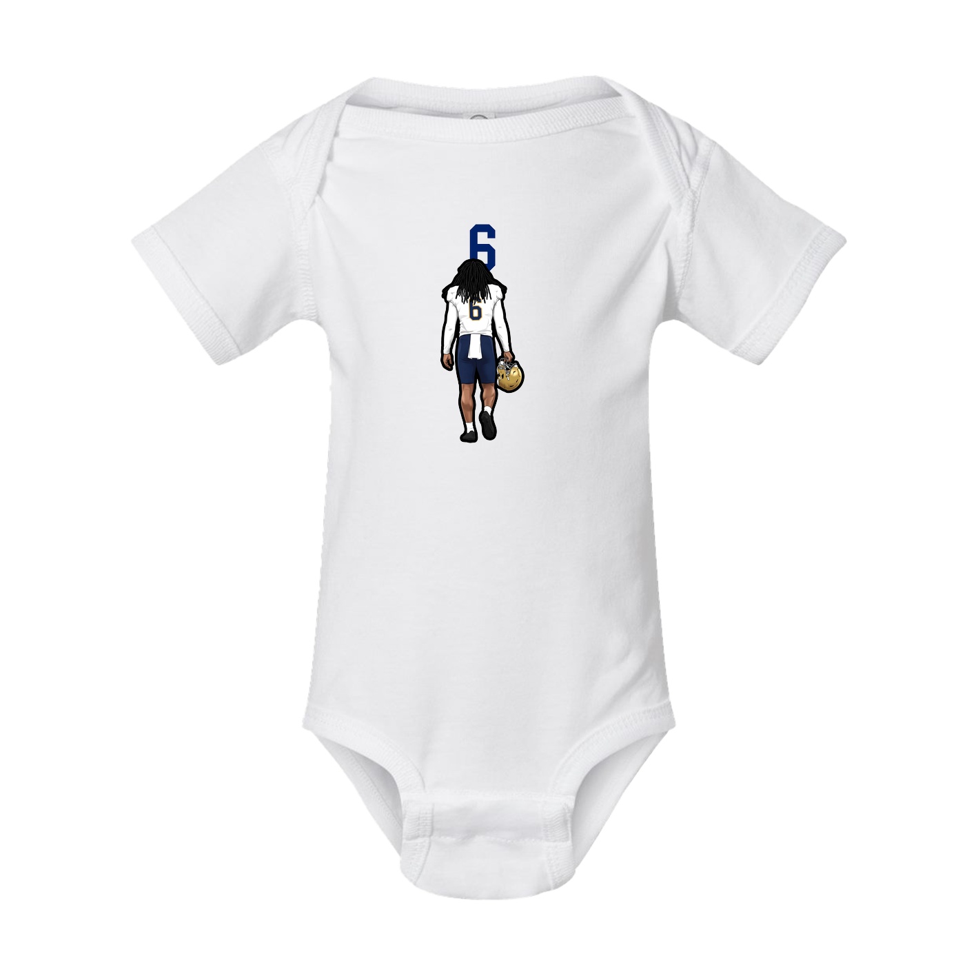 Baby Onesie — Number Top in White
