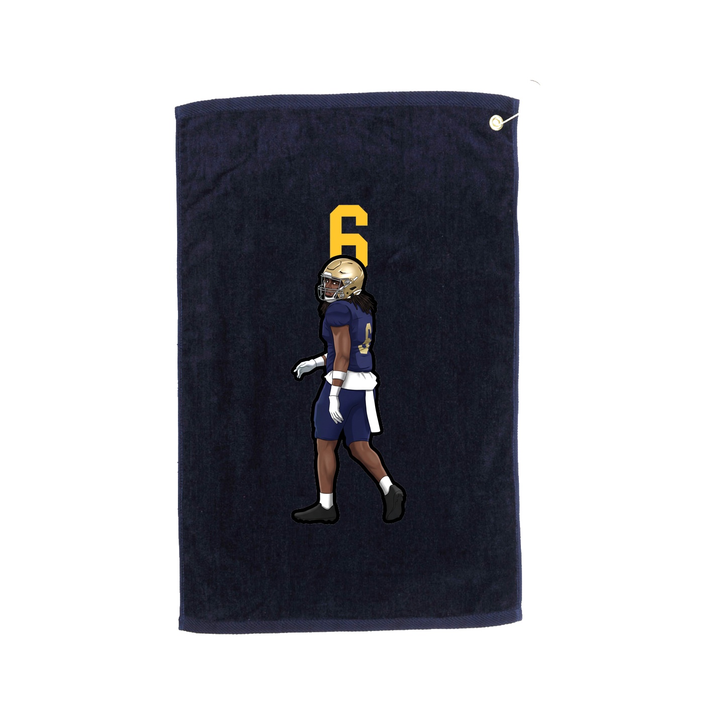 Golf Towel — Number Top in Navy