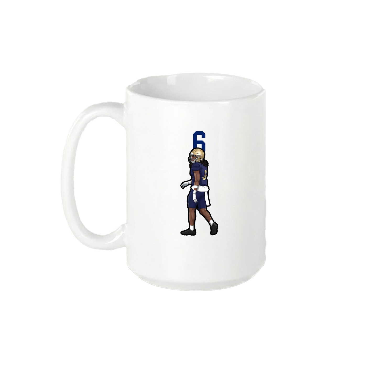 15oz Coffee Mug — Number Top in White