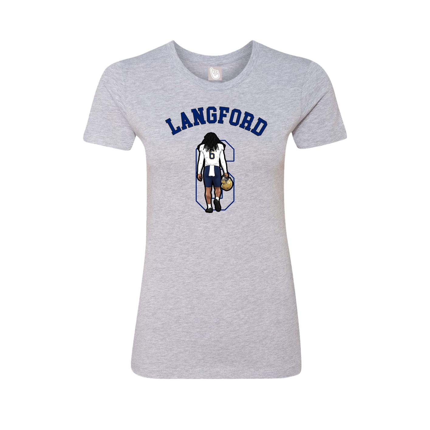 Fitted Women's Tee — Shirsey Arch in Grey
