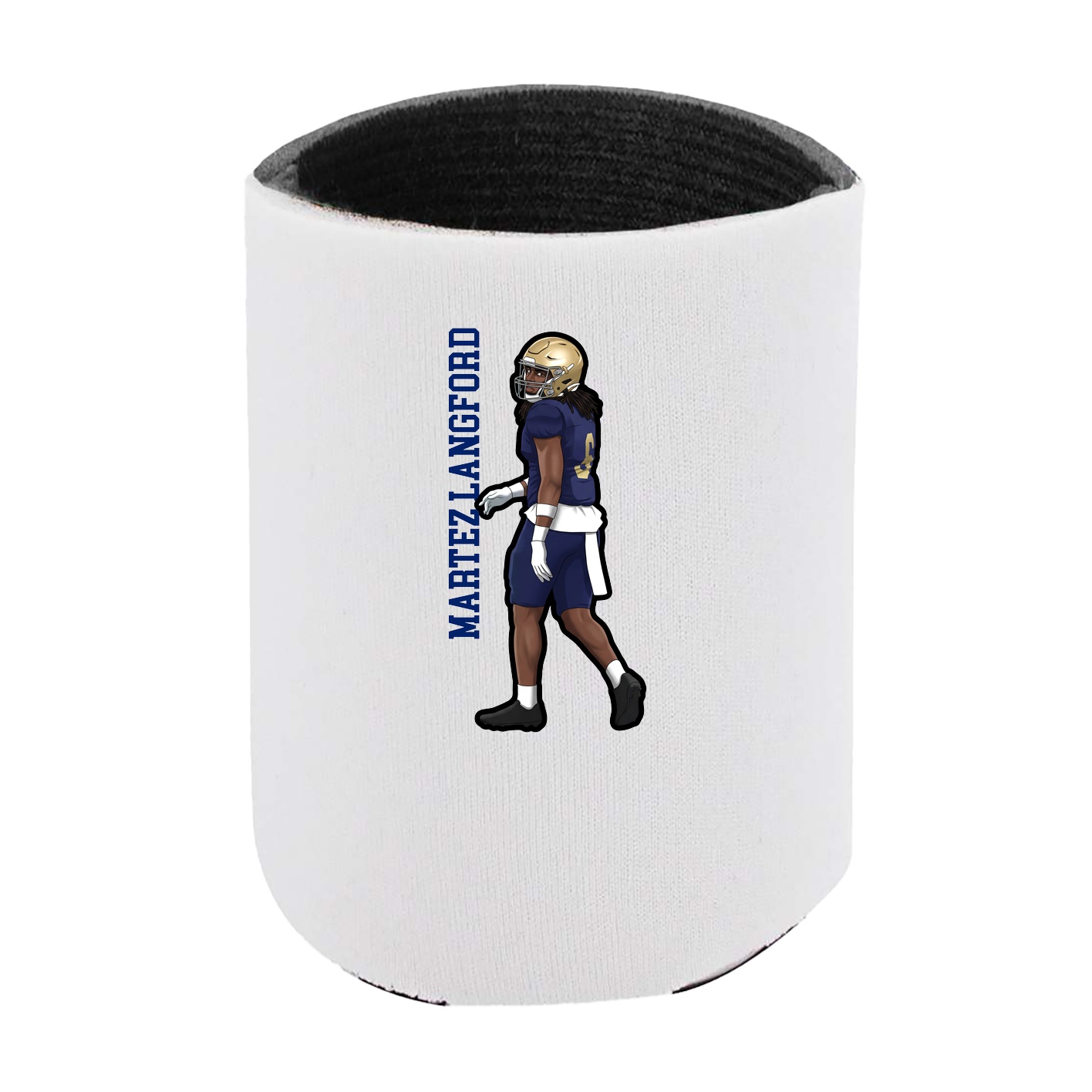 Can Holder — Name Vertical in White