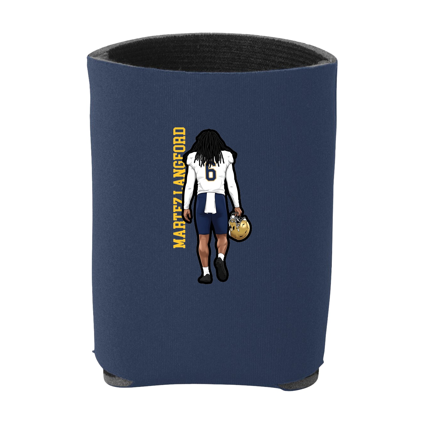 Can Holder — Name Vertical in Navy