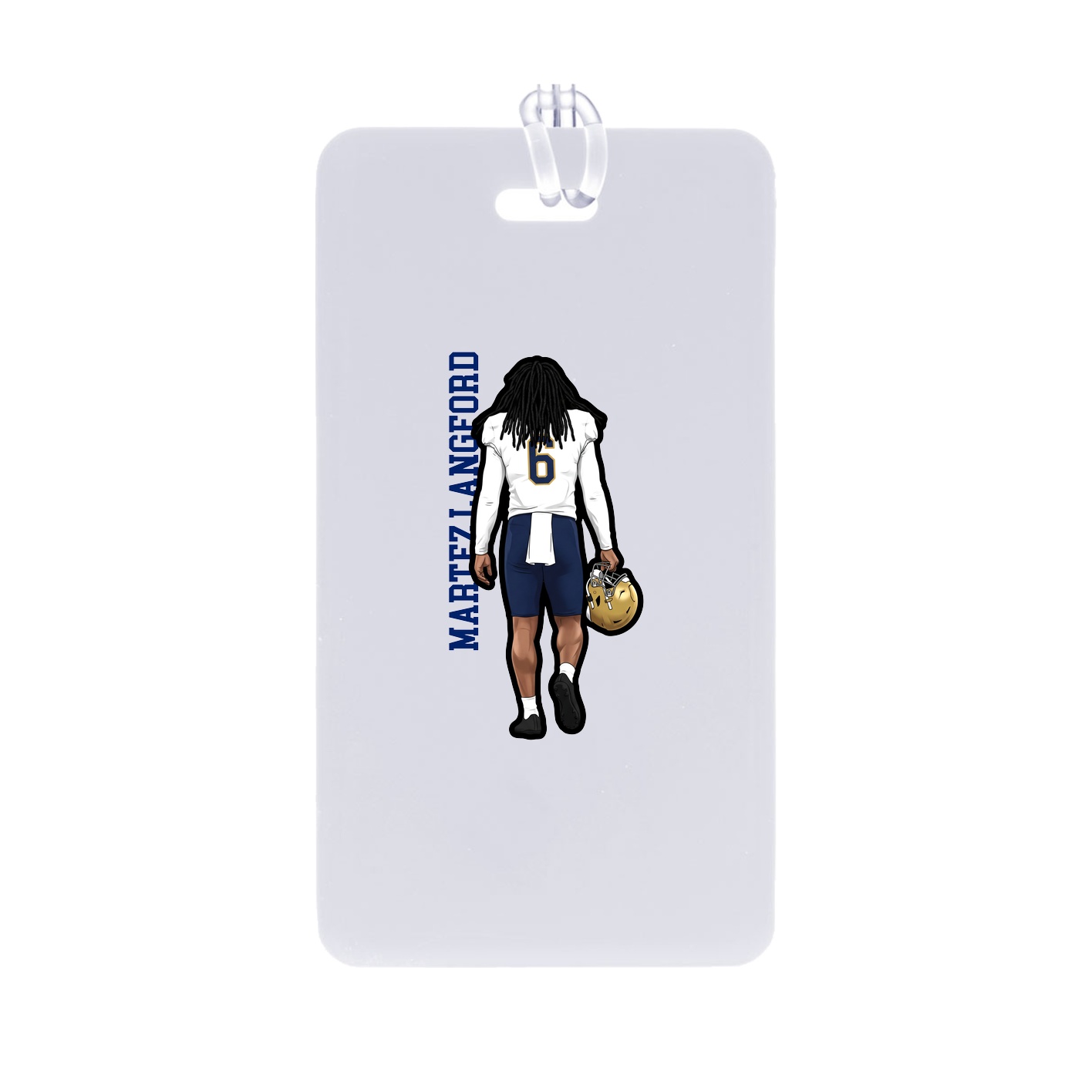 Bag Tag — Name Vertical in Classic