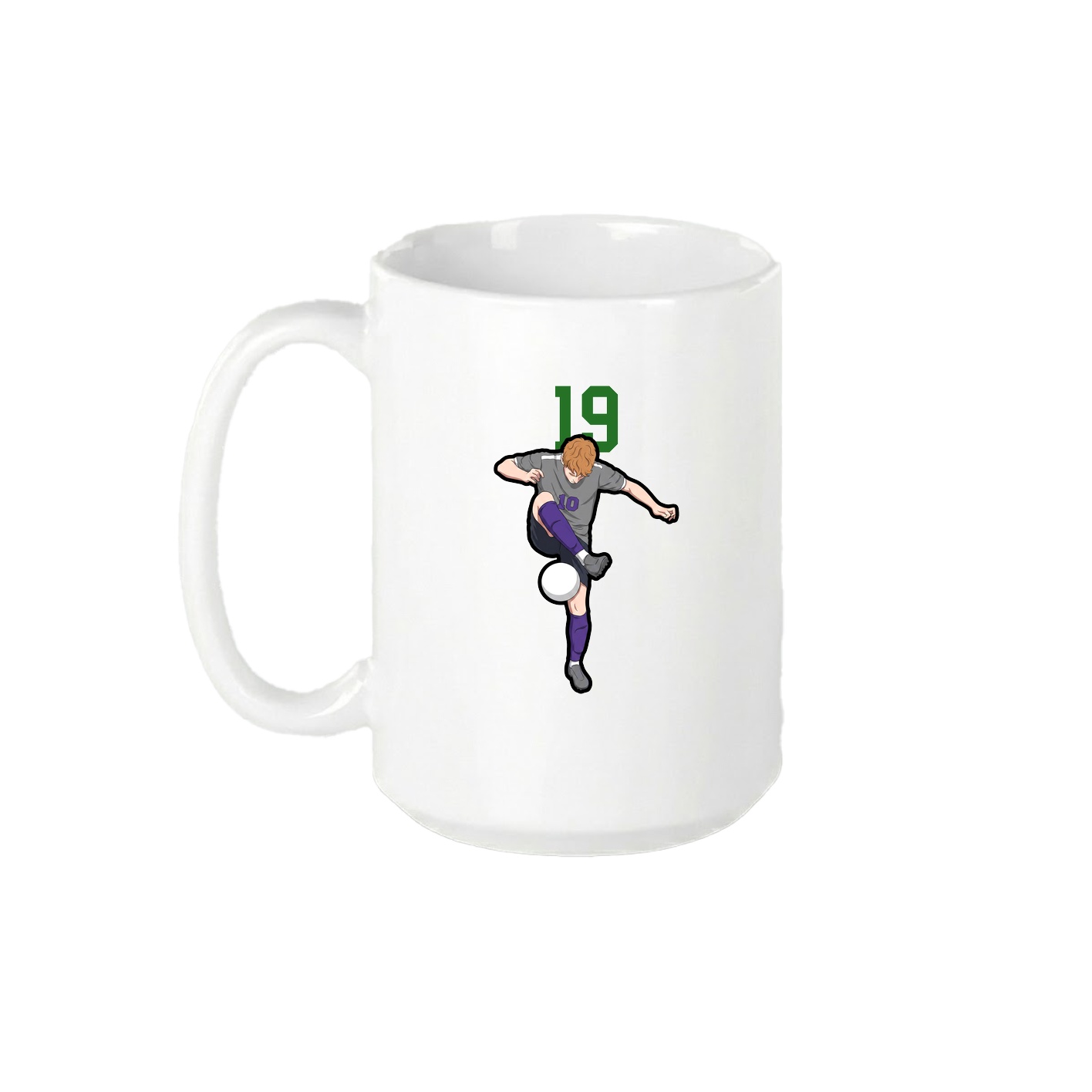 15oz Coffee Mug — Number Top in White