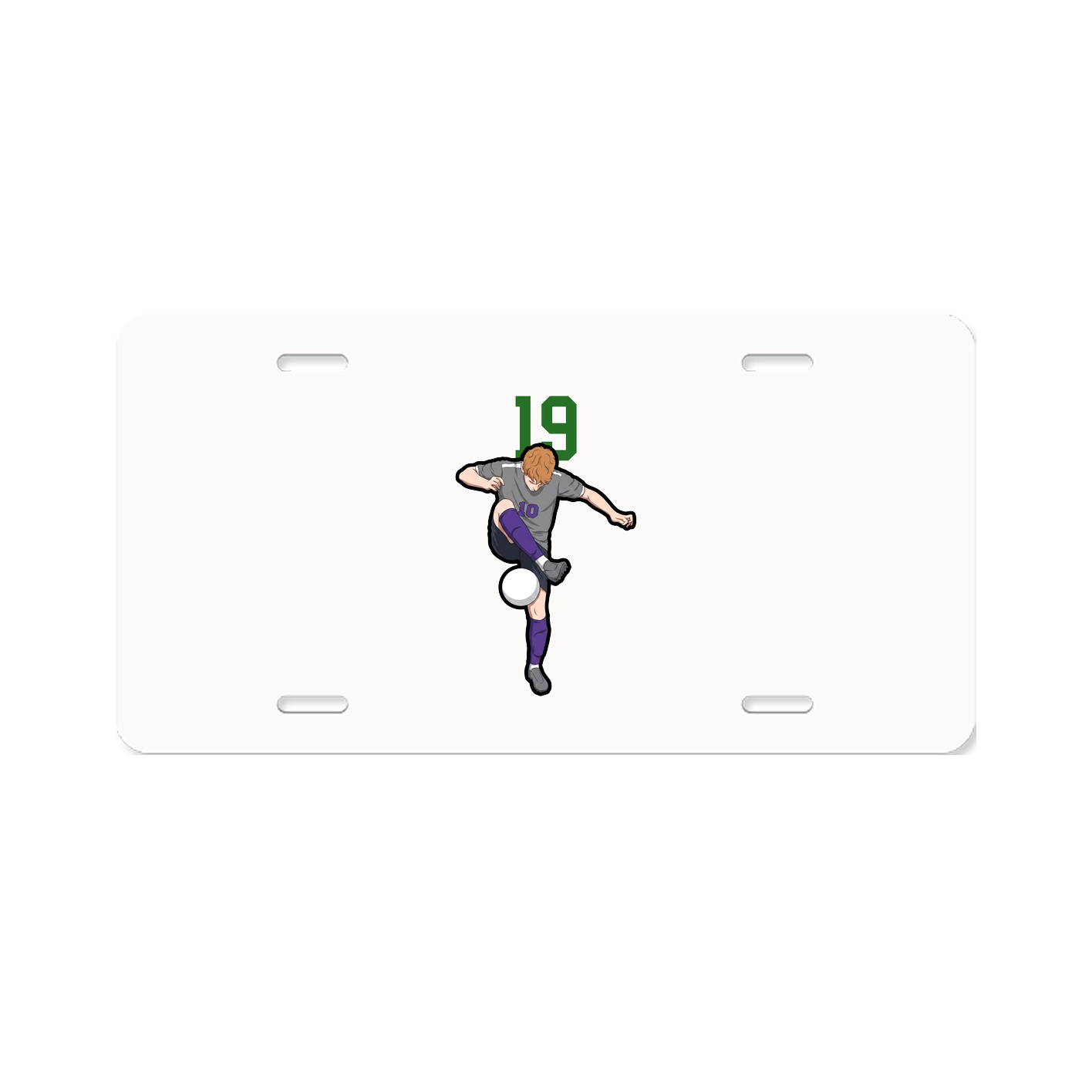 License Plate — Number Top in Classic