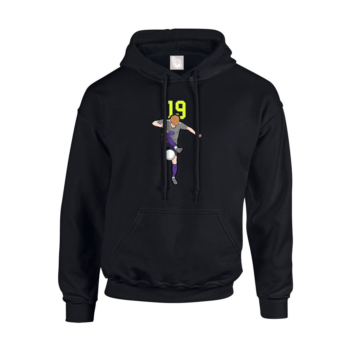 Hoodie — Number Top in Black