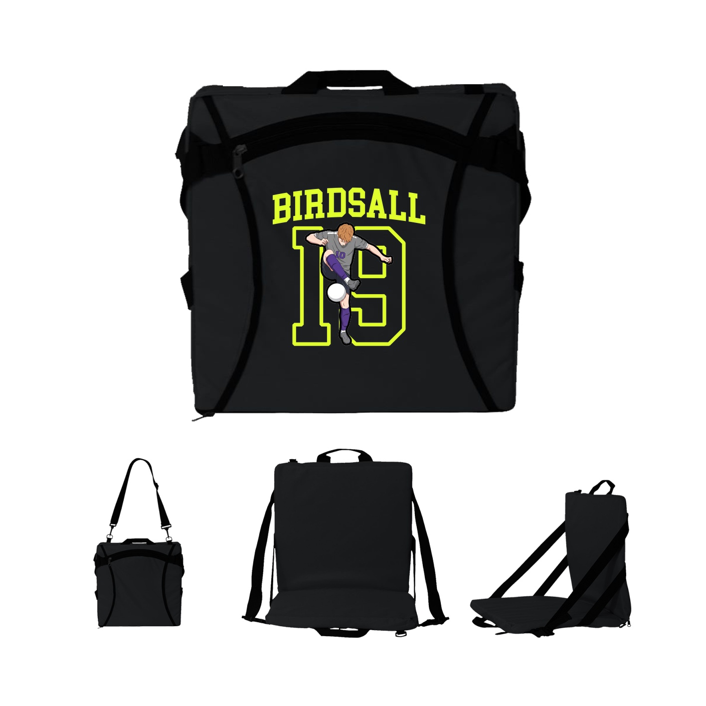 Folding Stadium Seat — Shirsey in Black