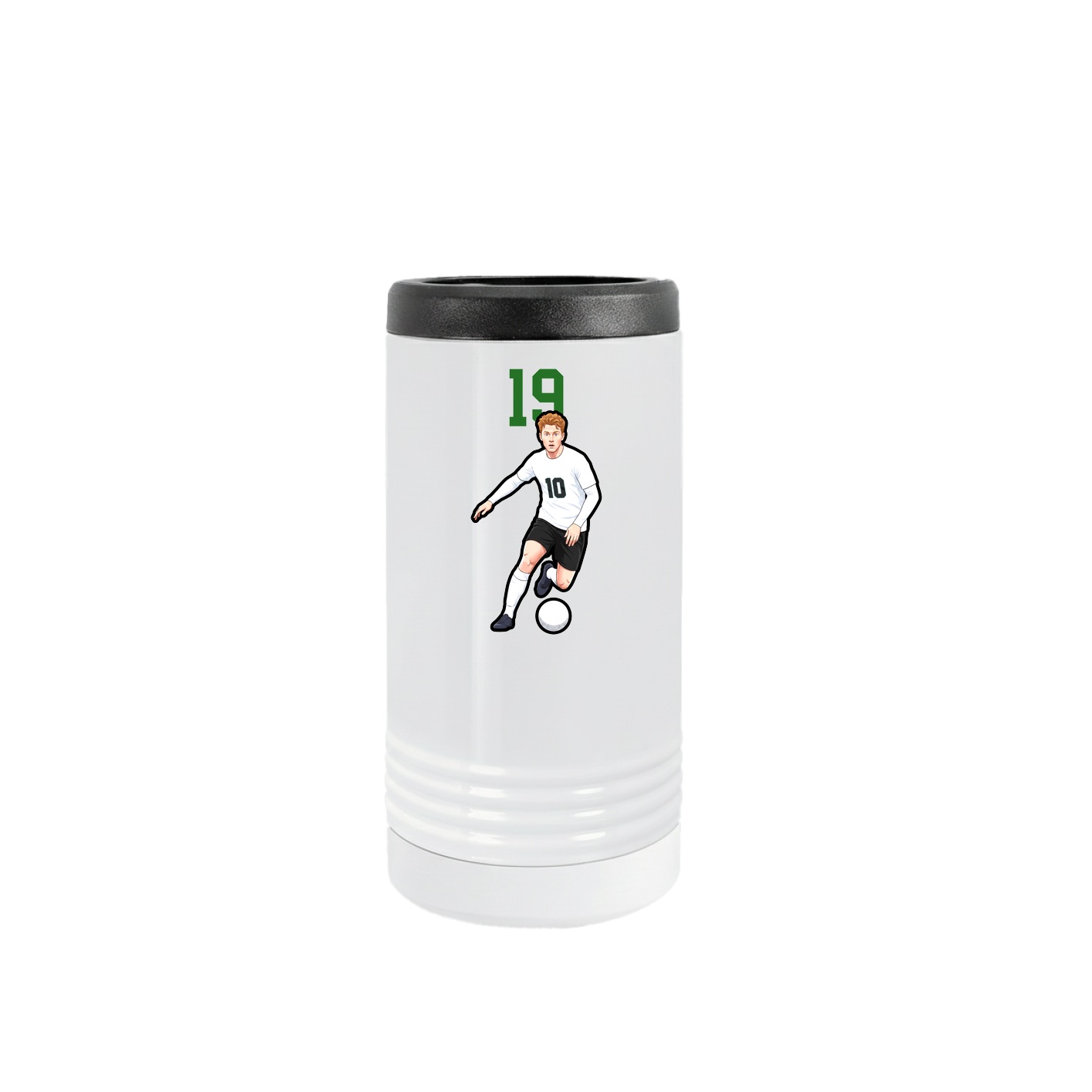 Slim Beverage Holder — Number Top in White