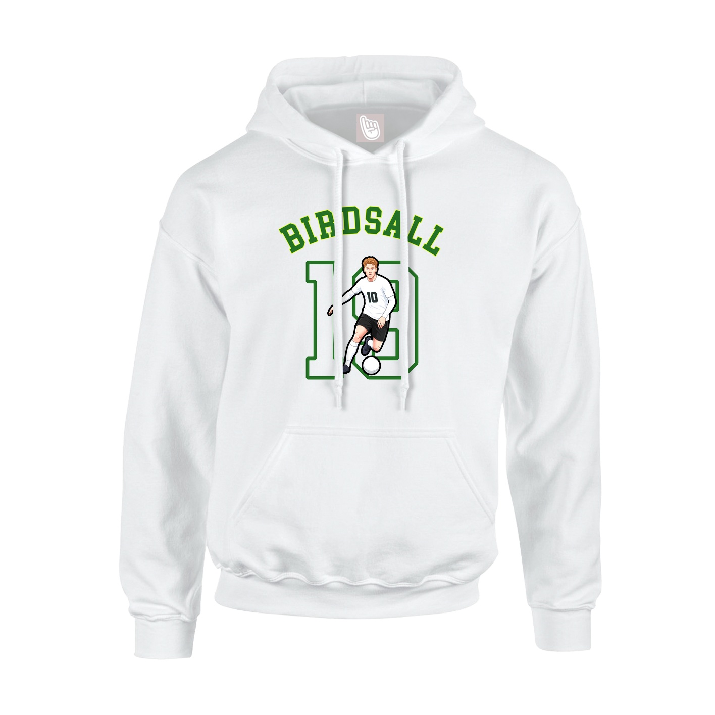 Youth Hoodie — Shirsey Arch in White