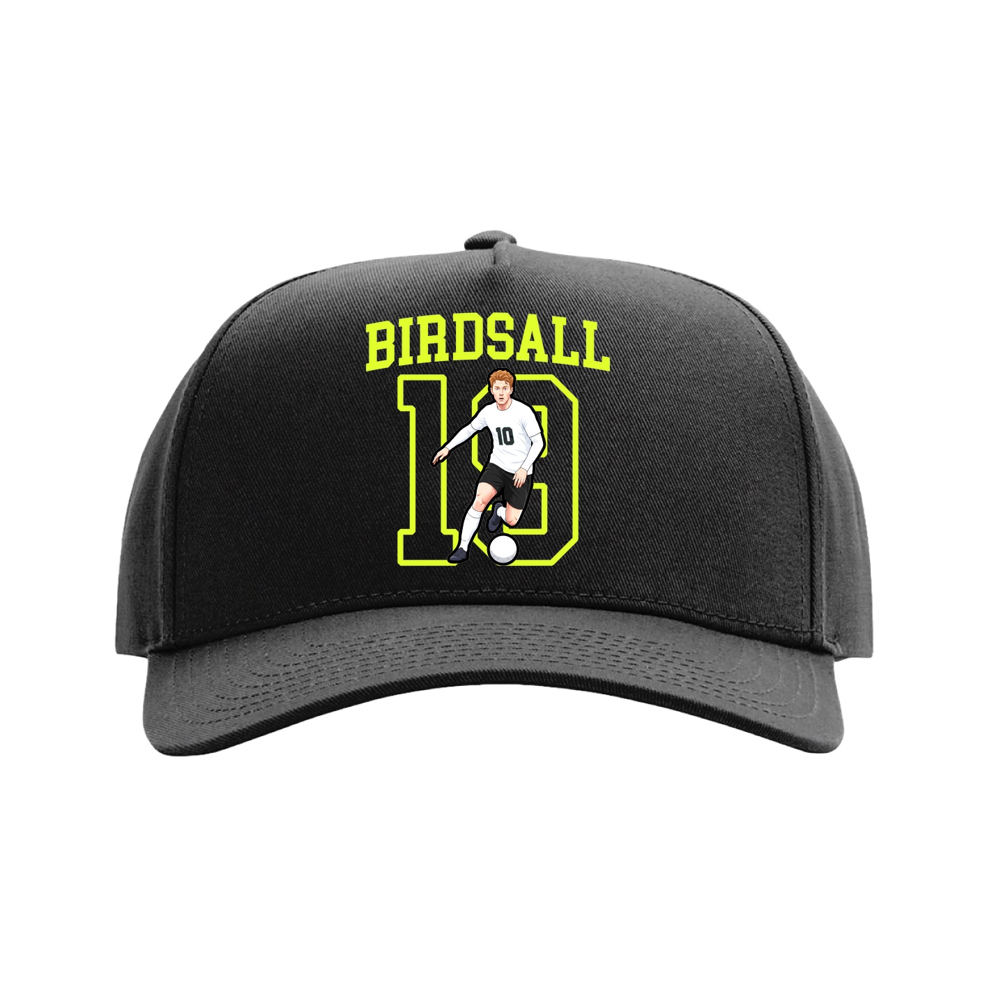 Full Fabric Five-Panel Champ Cap — Shirsey in Black