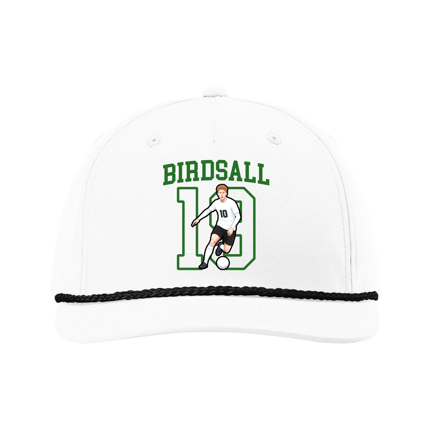 Five-Panel Classic Rope Cap — Shirsey in White