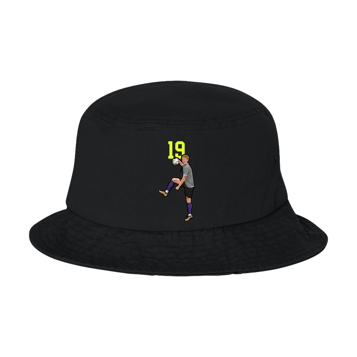 Bucket Cap — Number Top in Black