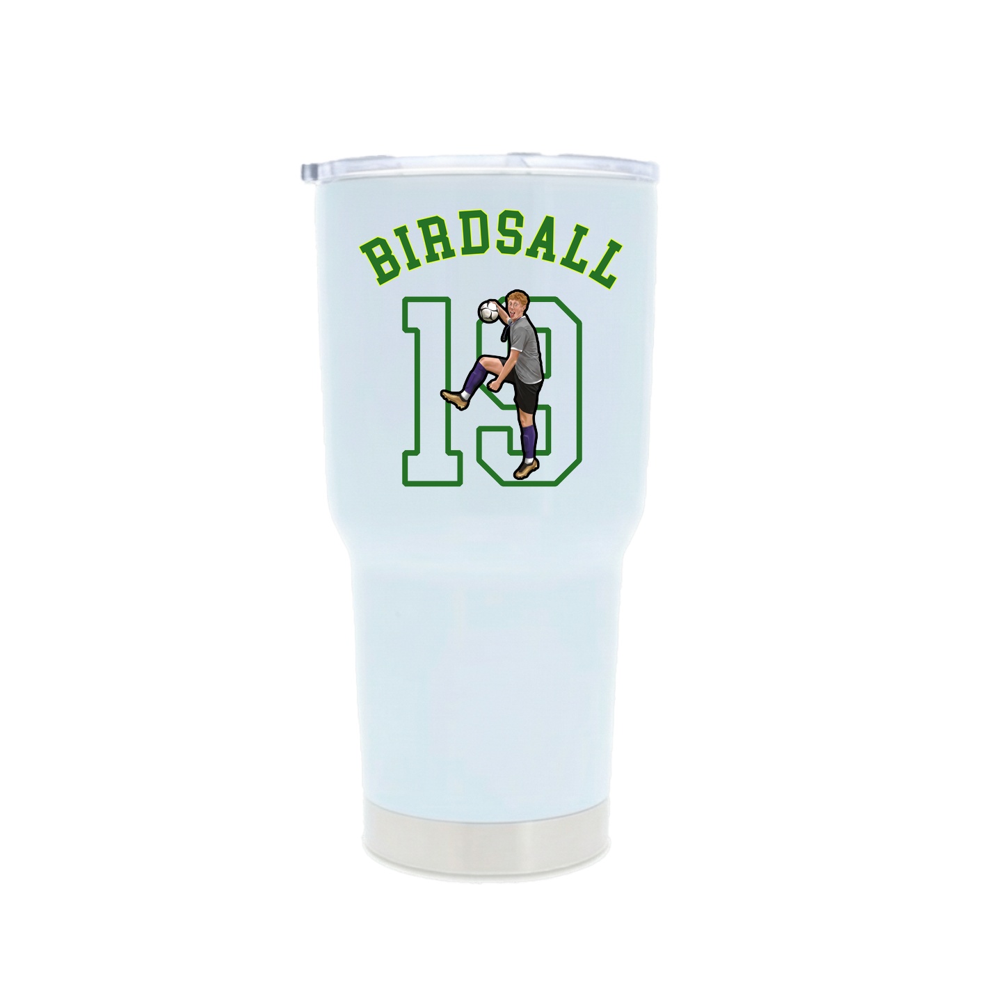 30oz Stainless Steel Tumbler — Shirsey Arch in White