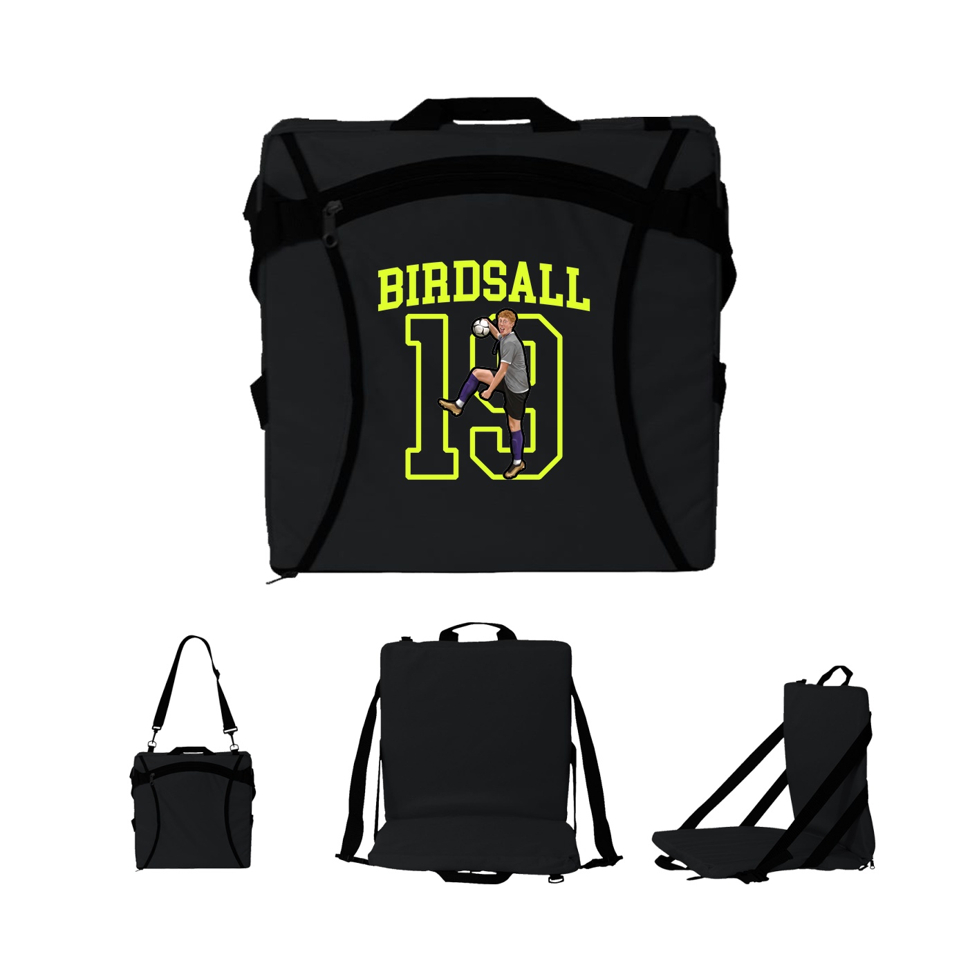 Folding Stadium Seat — Shirsey in Black
