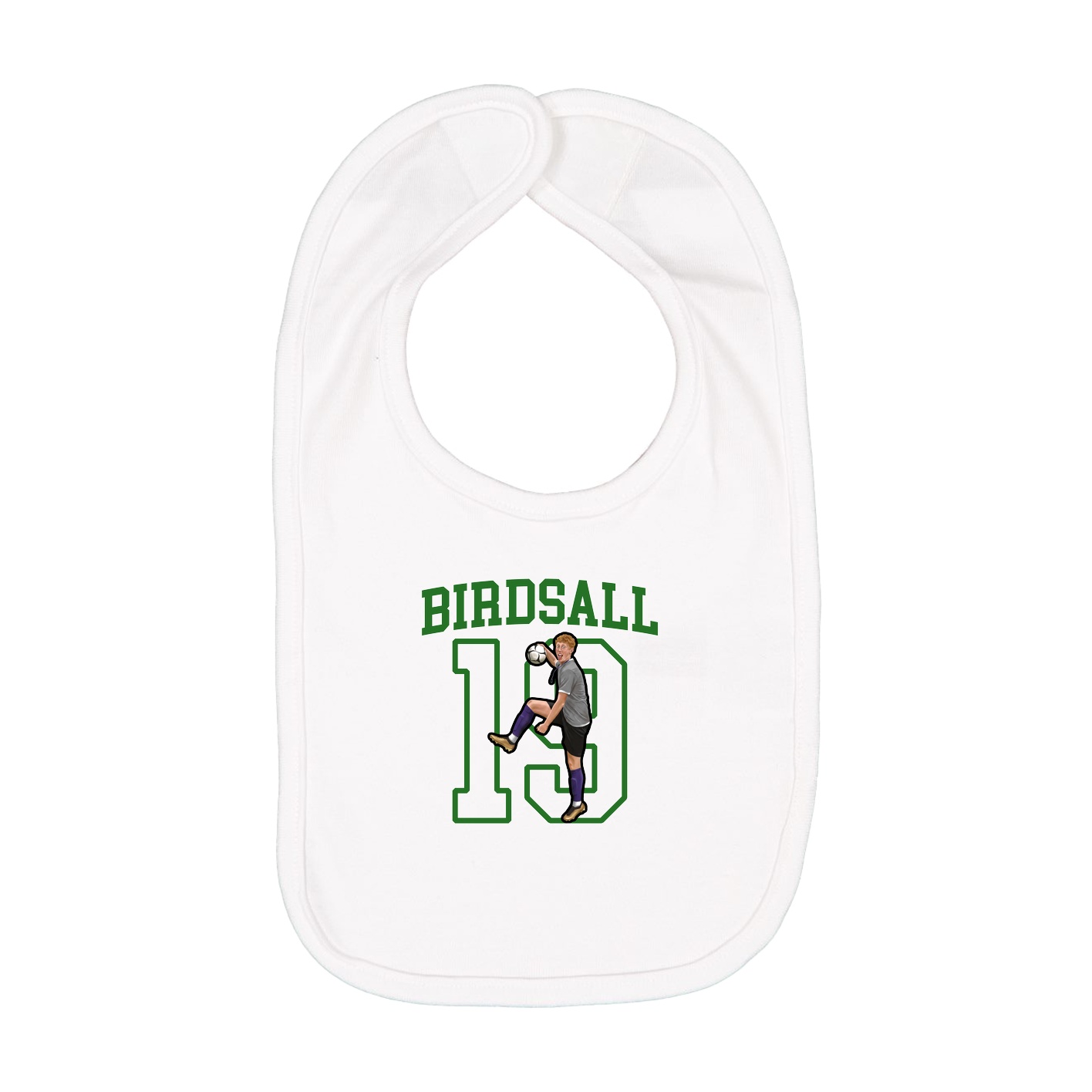 Infant Bib — Shirsey in White