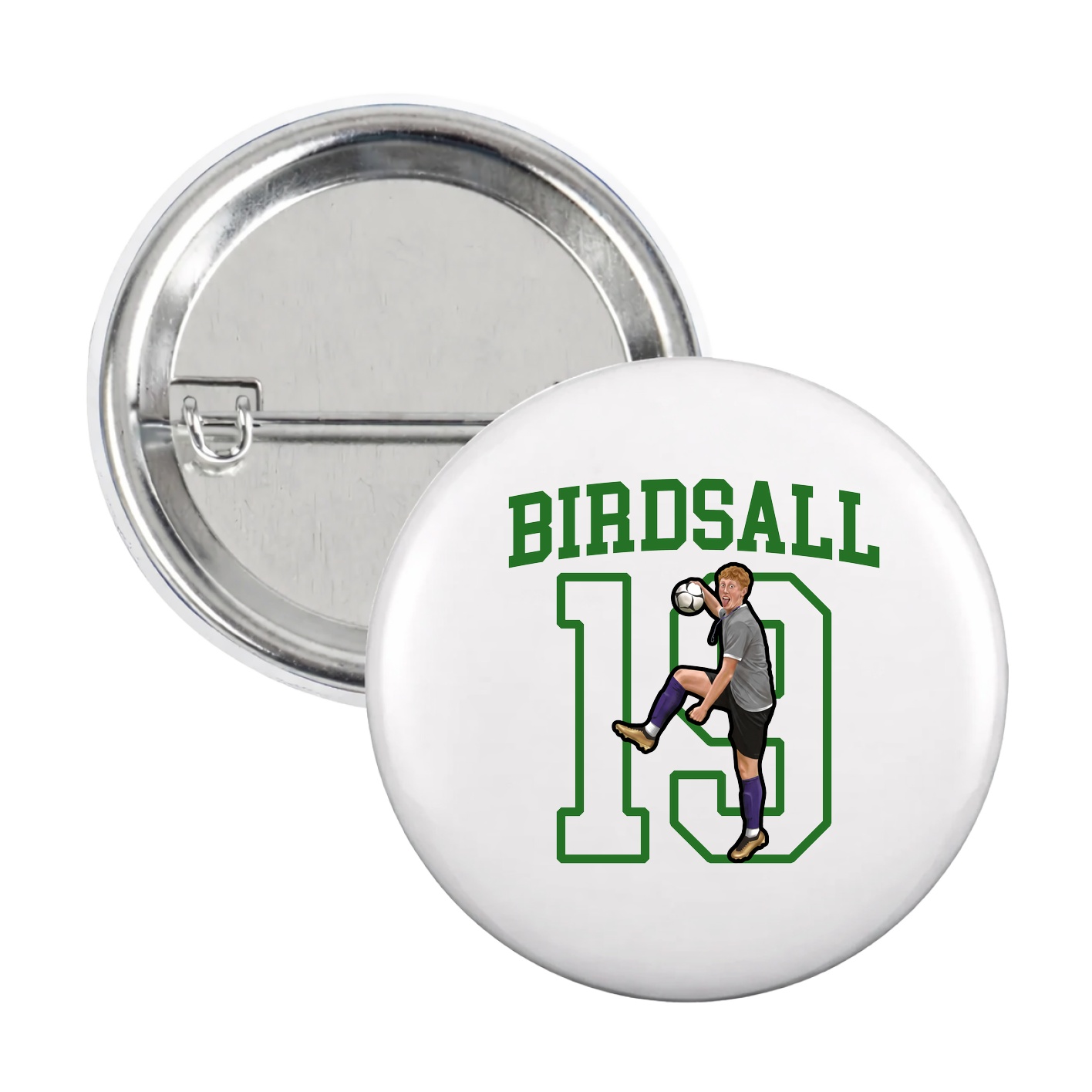 Game Day Button — Shirsey in White