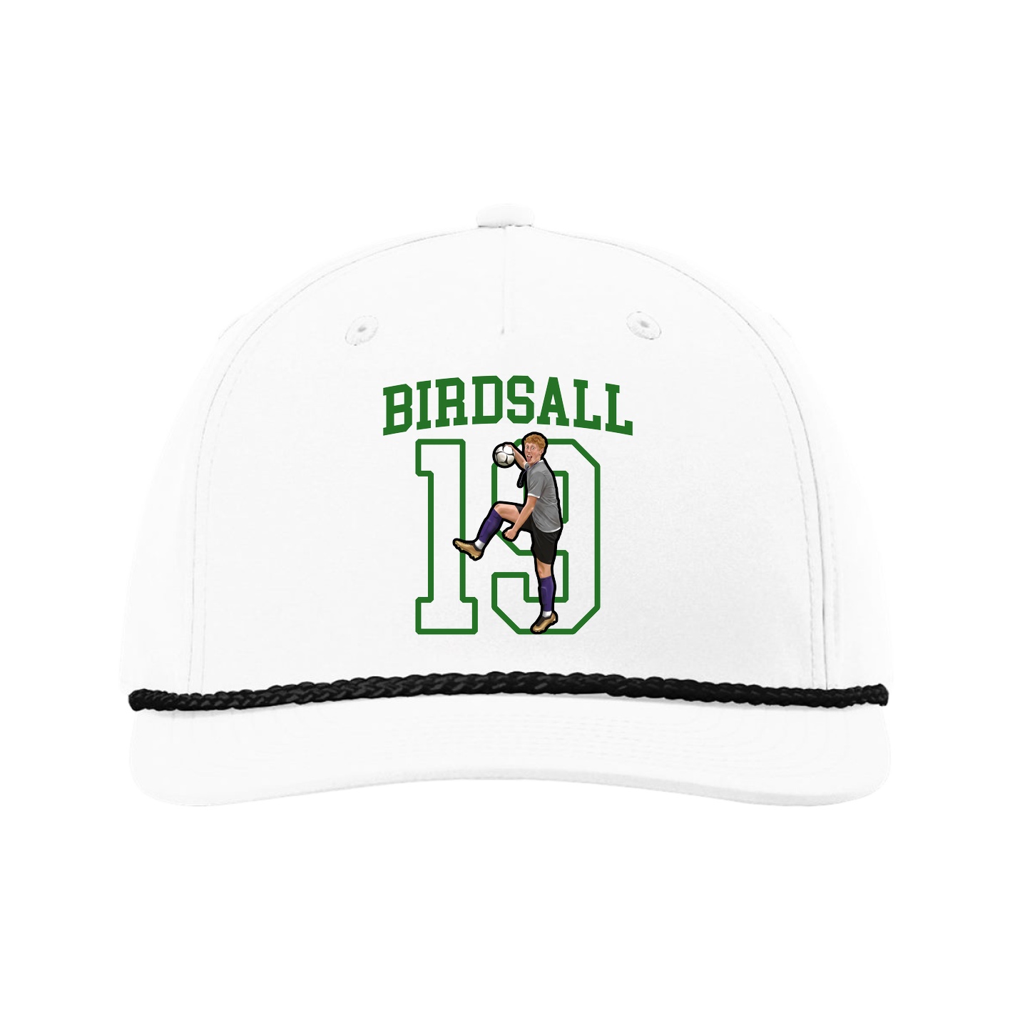 Five-Panel Classic Rope Cap — Shirsey in White