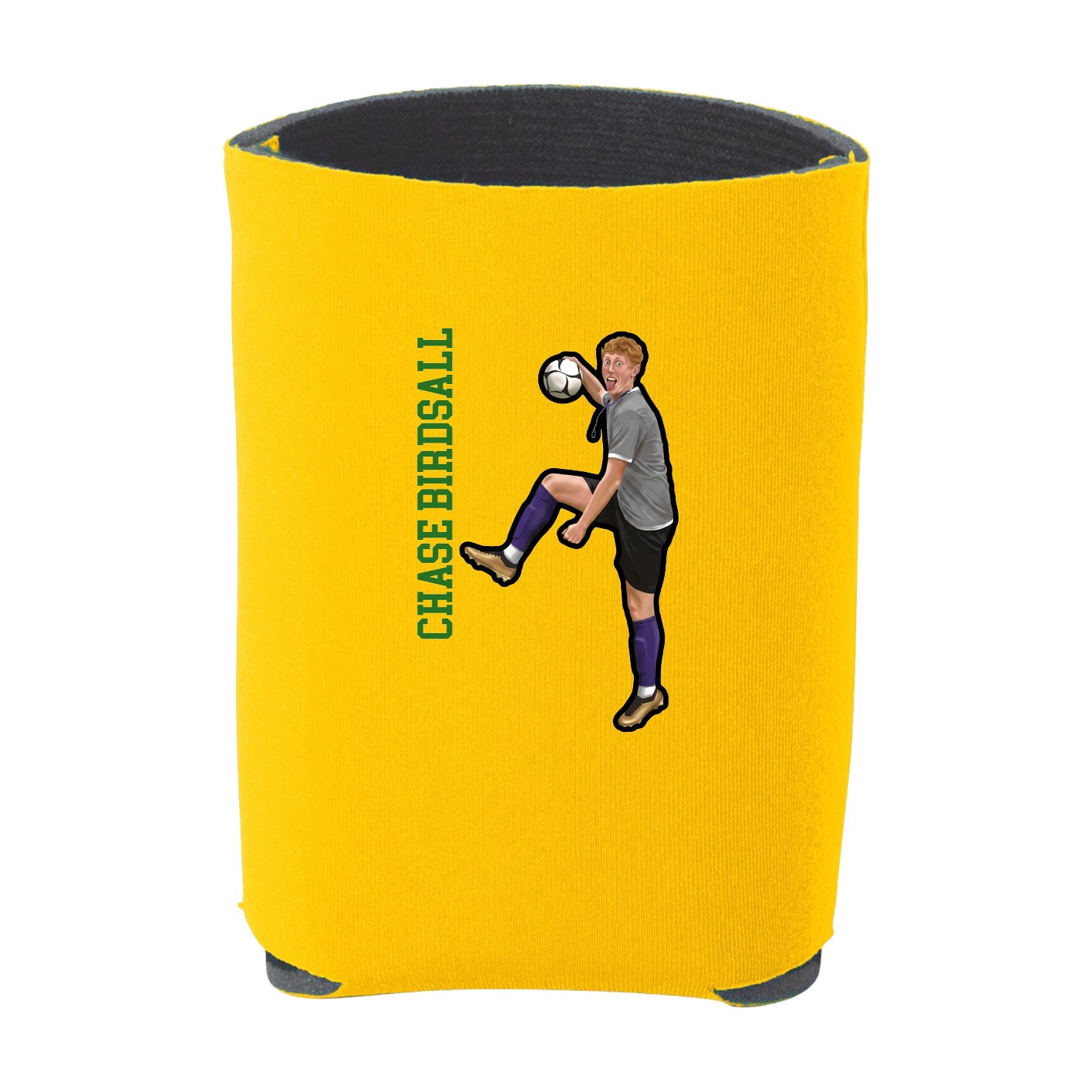 Can Holder — Name Vertical in Yellow