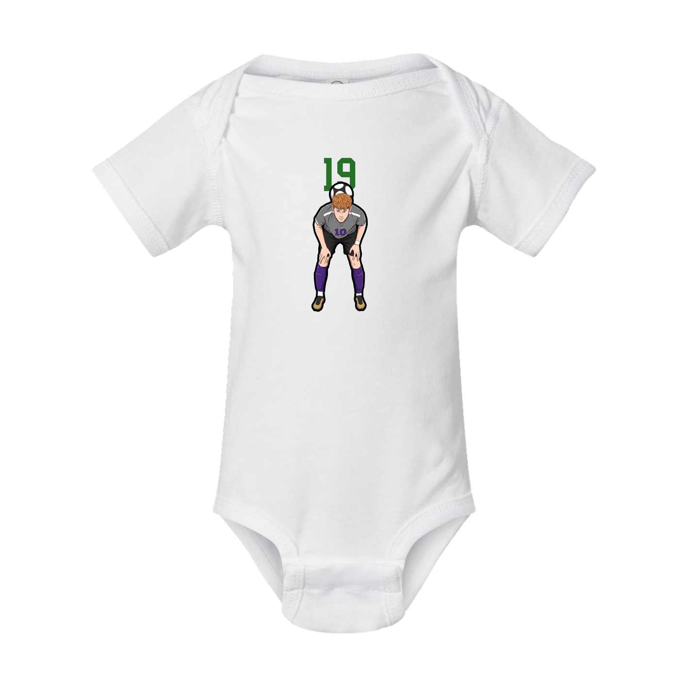 Baby Onesie — Number Top in White