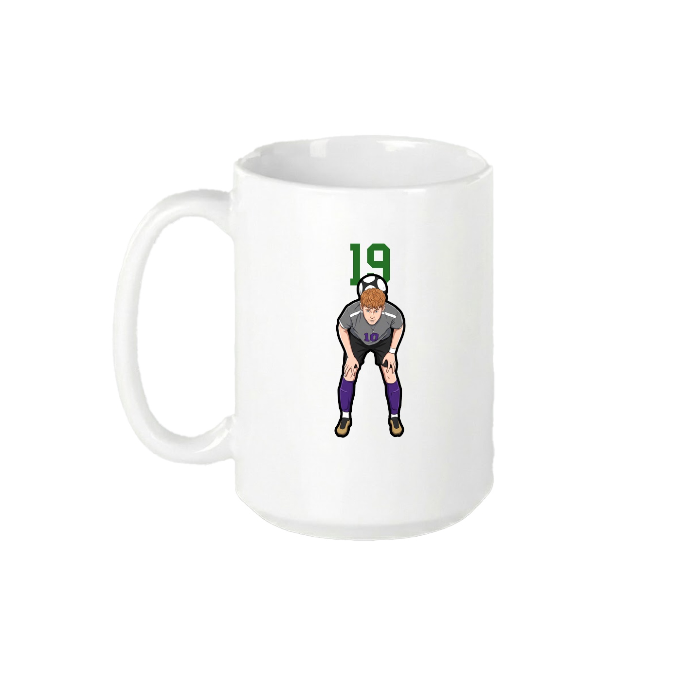 15oz Coffee Mug — Number Top in White