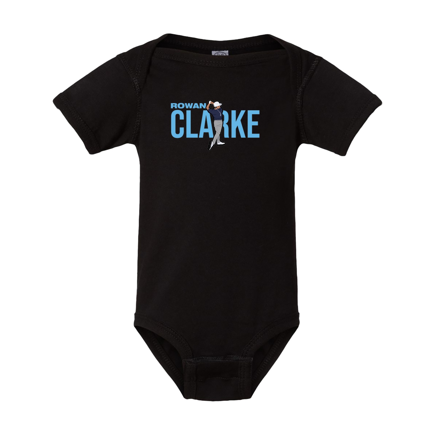 Baby Onesie — Player Name in Black