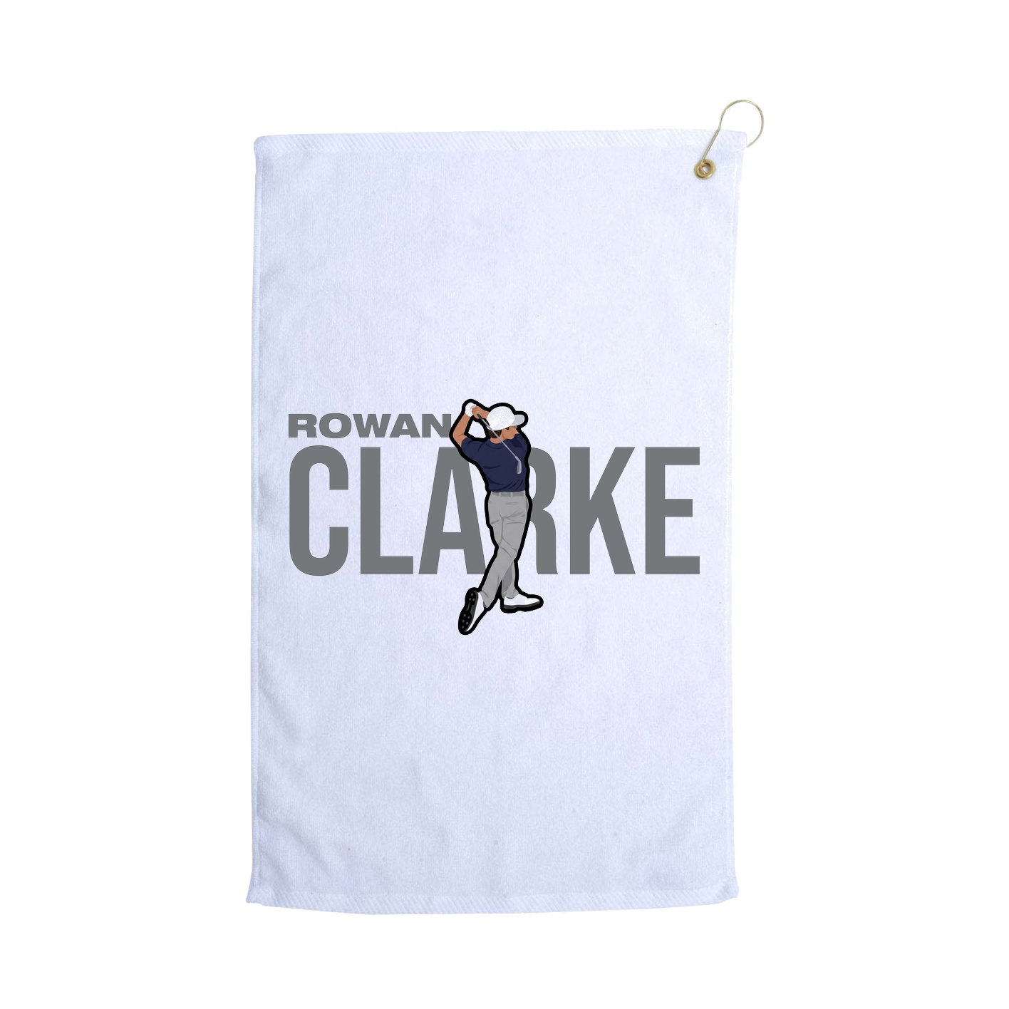 Golf Towel — Player Name in White