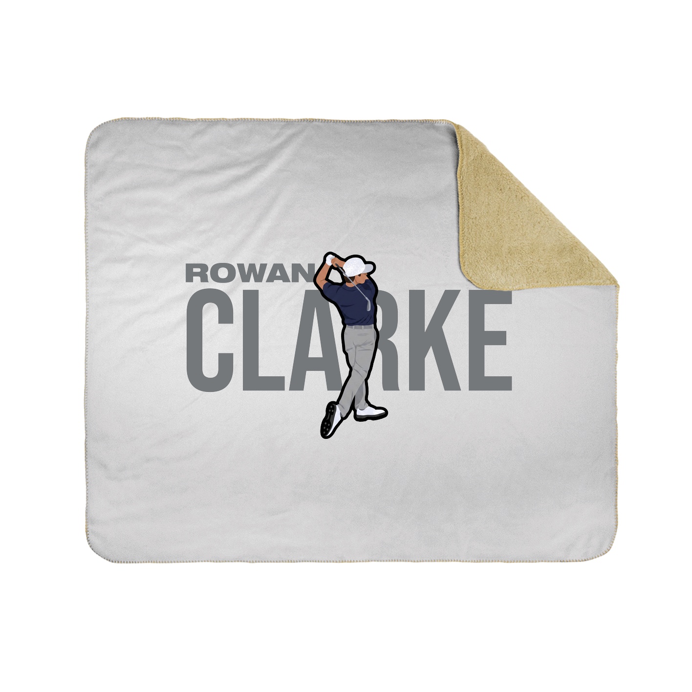 Throw Blanket — Player Name in White