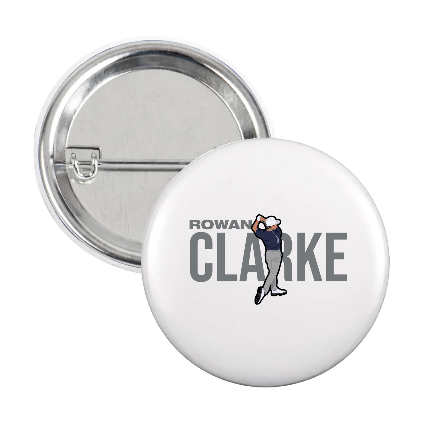 Game Day Button — Player Name in White