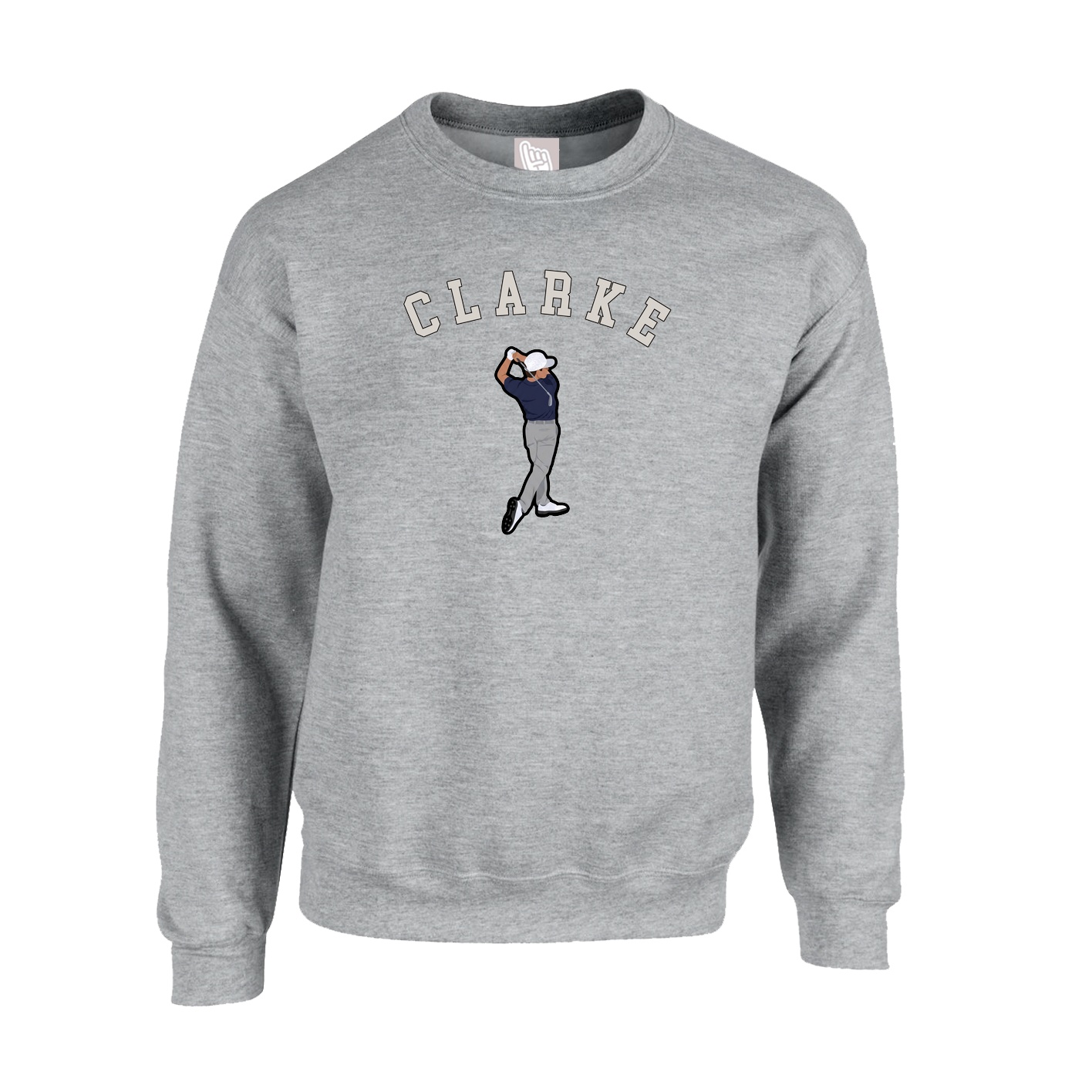 Fleece Crew — Shirsey Arch in Grey
