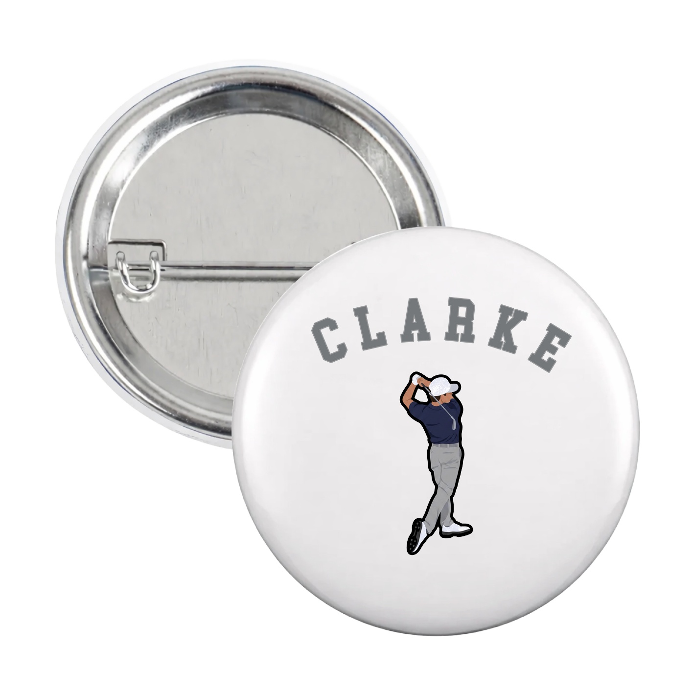 Game Day Button — Shirsey Arch in White