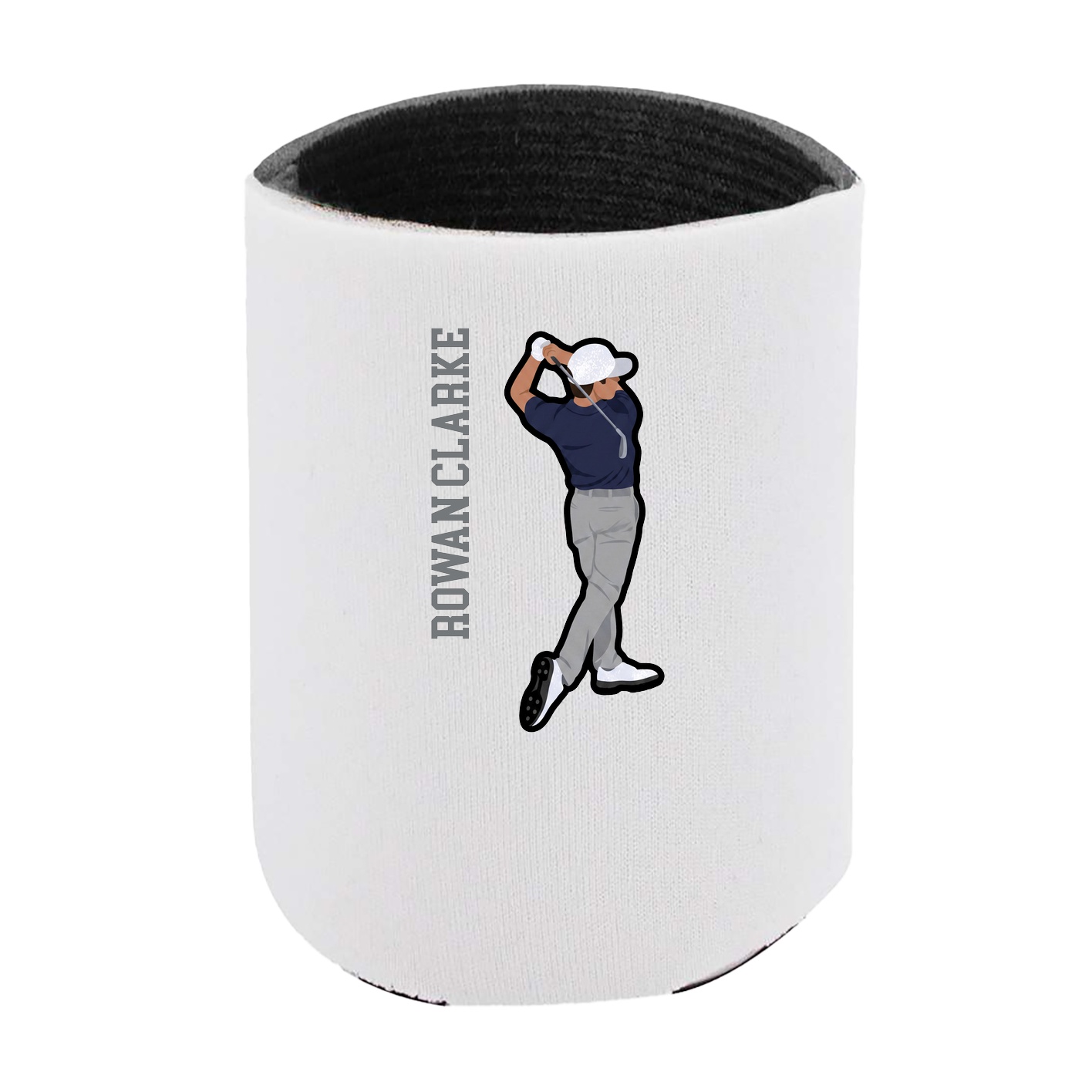 Can Holder — Name Vertical in White
