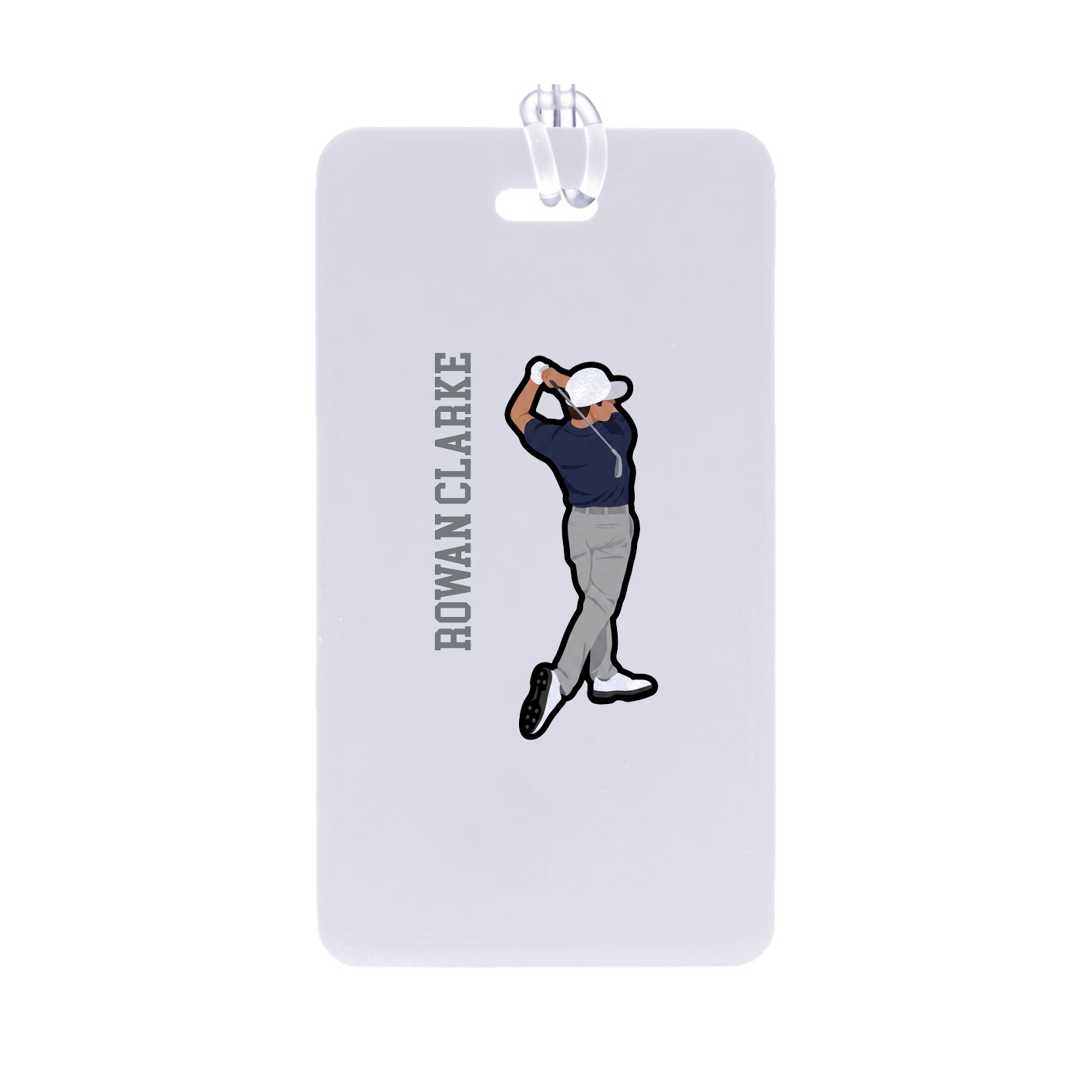 Bag Tag — Name Vertical in Classic