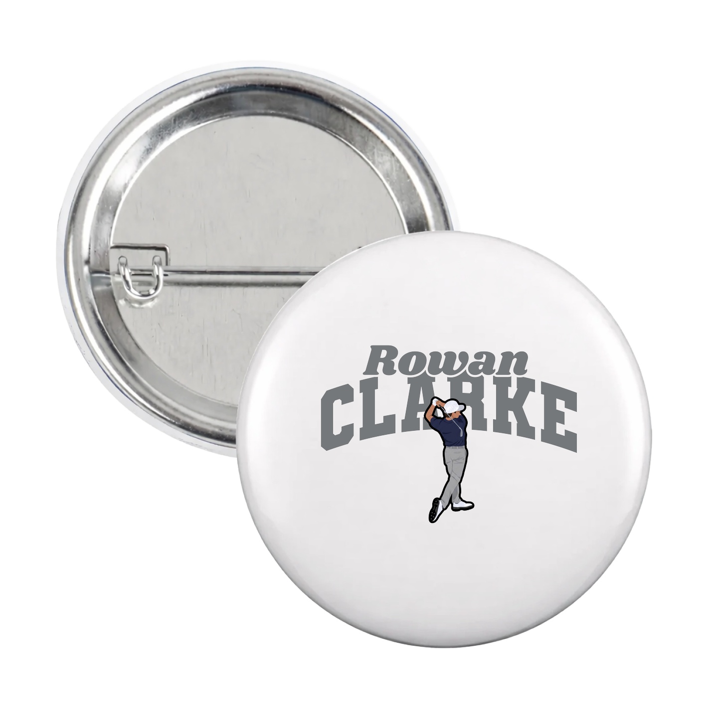 Game Day Button — Signature Arch in White