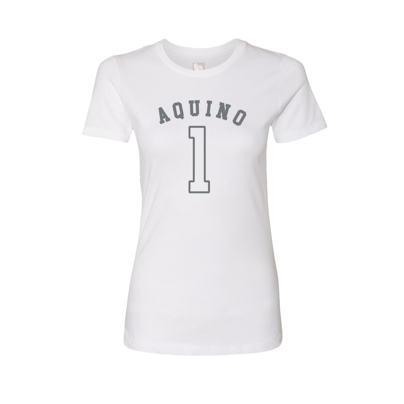 Fitted Women's Tee — Shirsey Arch in White