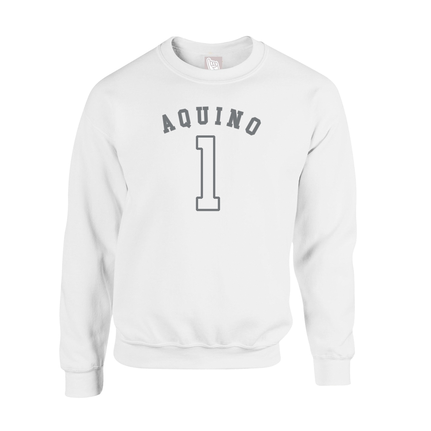 Fleece Crew — Shirsey Arch in White